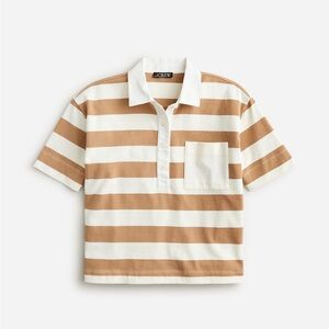 J. Crew Polo T-shirt in stripe mariner cotton